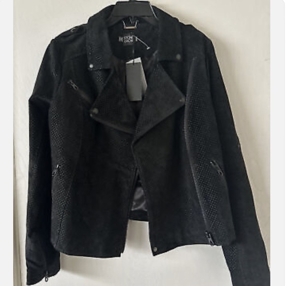 Genuine suede Volcom “Motorin” motorcycle jacket - Picture 10 of 11